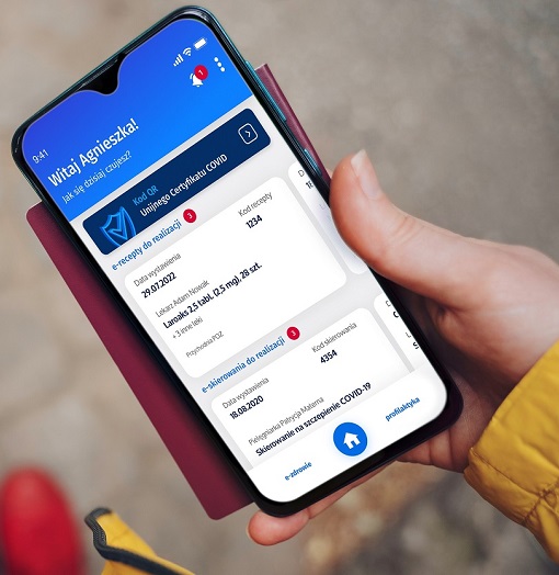 widok mojeIKP na telefonie 