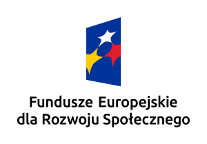 Logo Fundusze Europejskie dla Rozwoju Społecznego