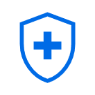 ikona tarczy z krzyżykiem w środku