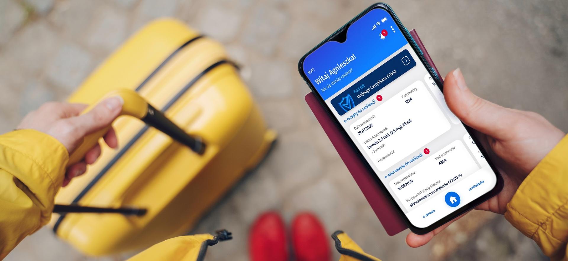 dokument elektroniczny widoczny na telefonie