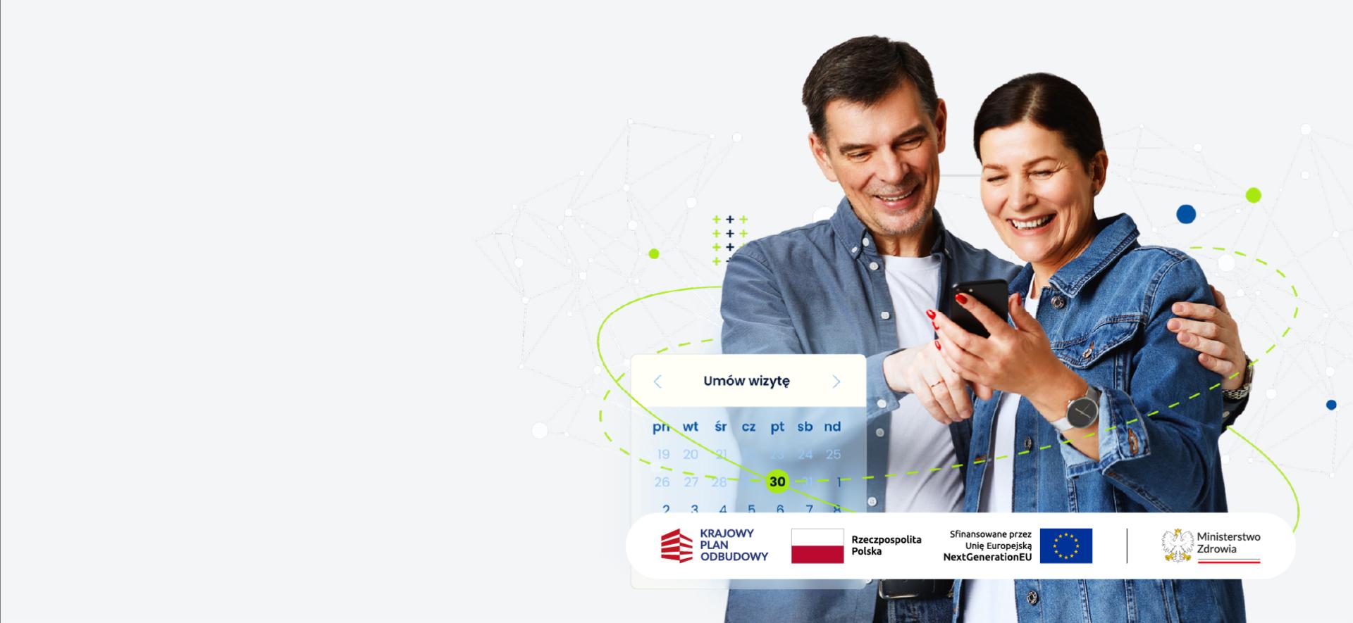 para patrząca w smartfona