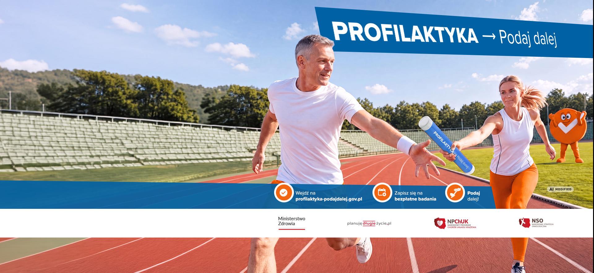 mężczyzna i kobieta biegną po zdrowie
