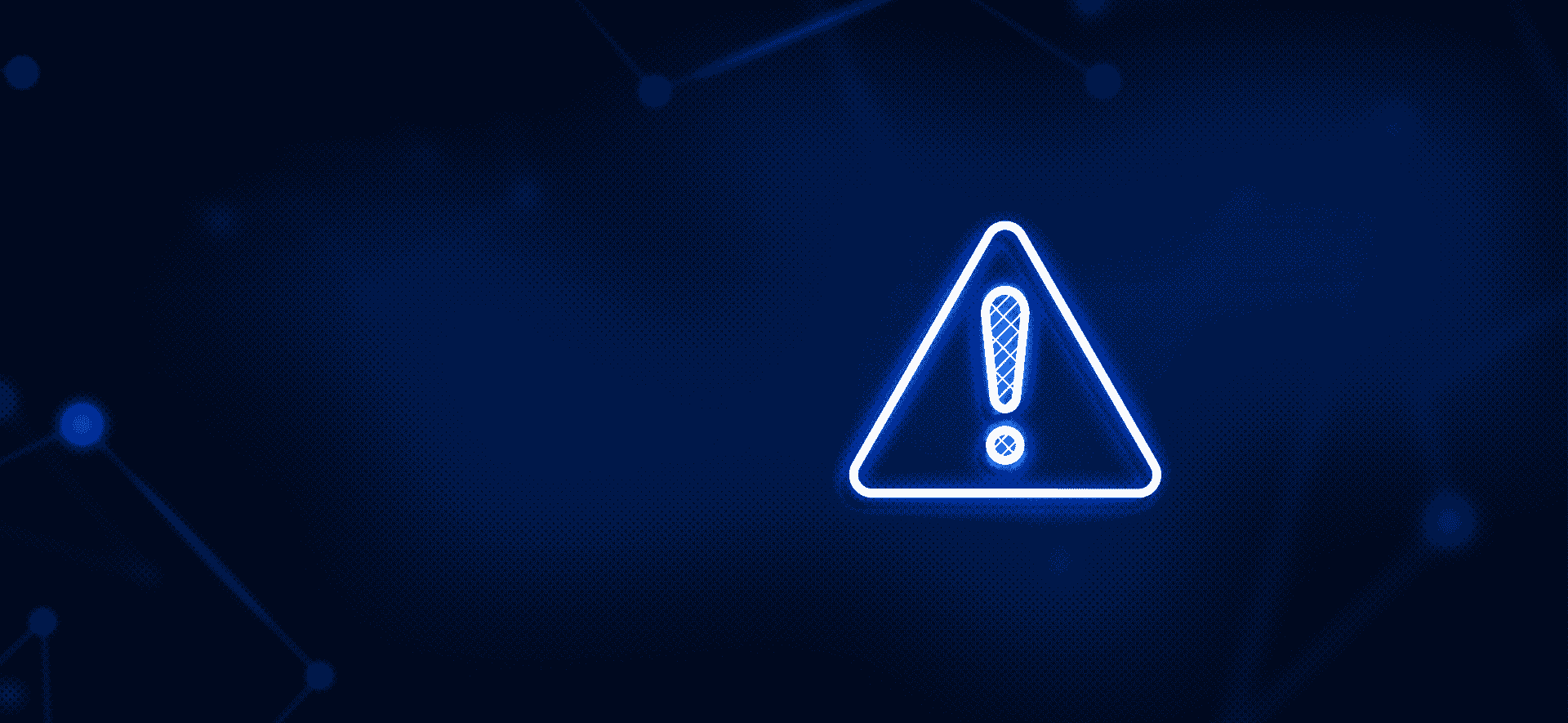 niebieski wykrzyknik w trójkącie