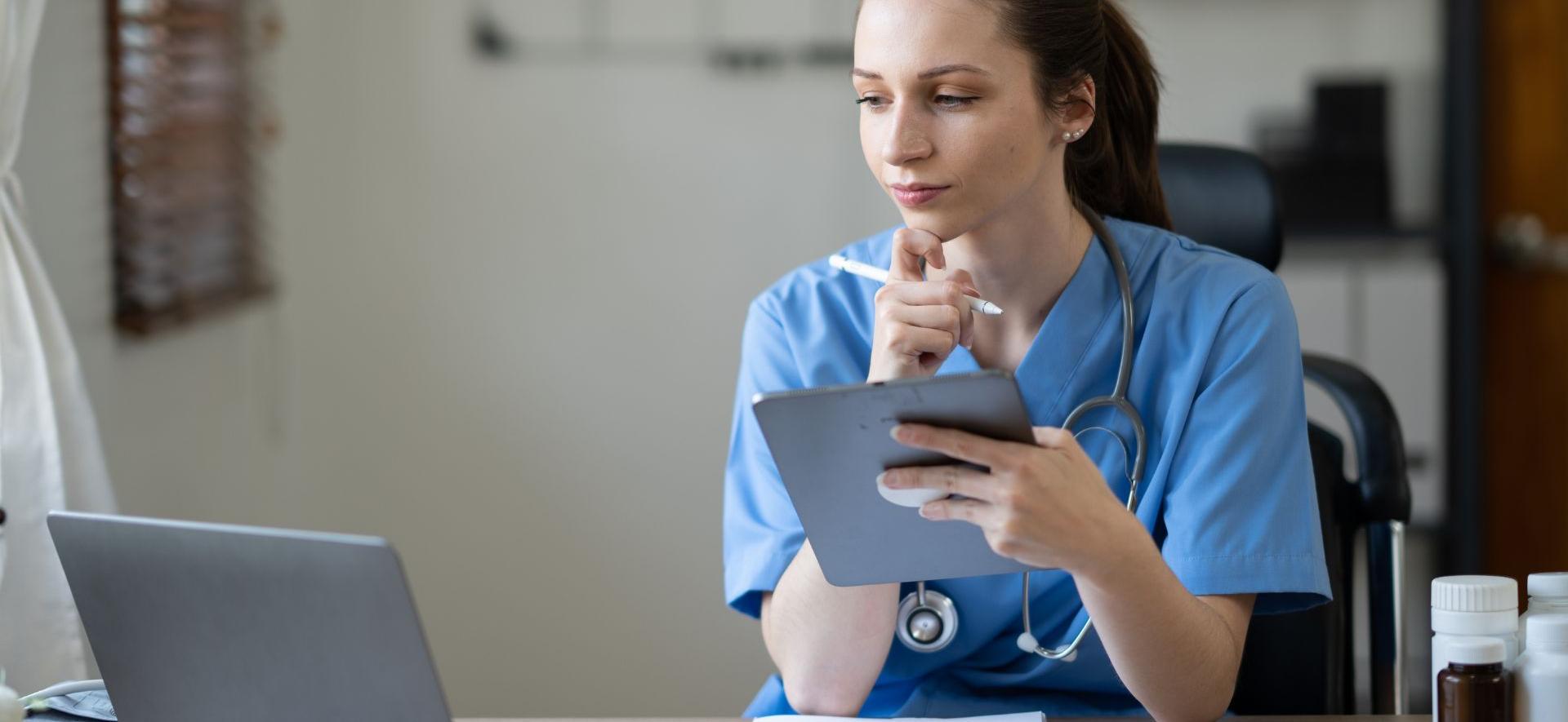 pielegniarka na szkoleniu