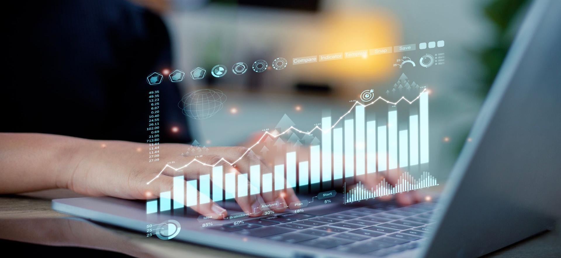 ankieta, laptop, statystyki