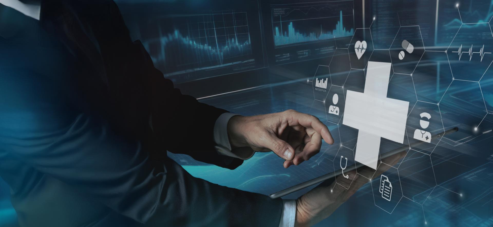 ikony związane z cyfrowym zdrowiem