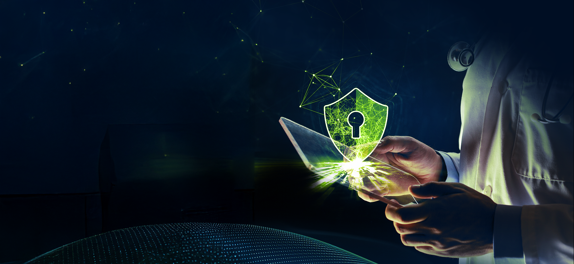 postać trzymająca tablet