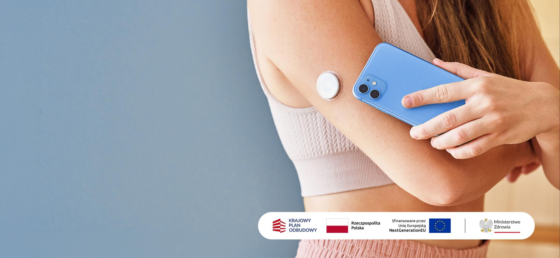 kobieta bada poziom cukru