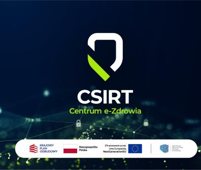 logo CSiRT CeZ na granatowym tle