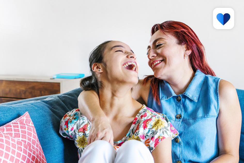 mama i córka szczęśliwe