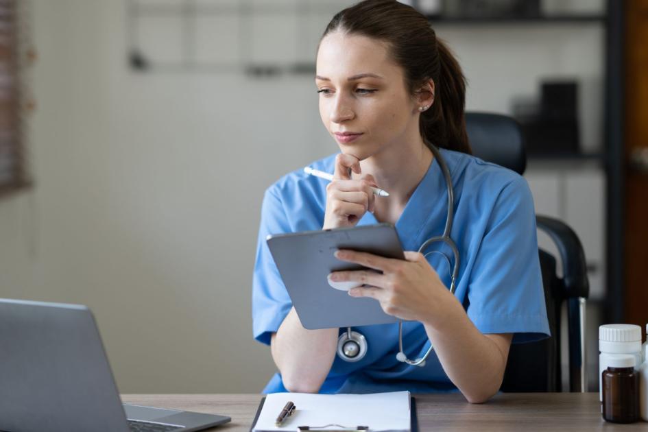 pielegniarka na szkoleniu