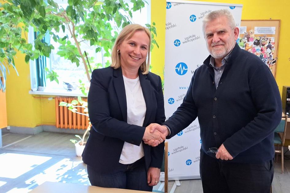 P. Dyrektor Małgorzata Olszewska z P. Leszkiem Sikorskim