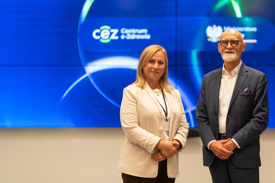 Wiceminister zdrowia Tomasz Maciejewski z wizytą w Centrum e-Zdrowia