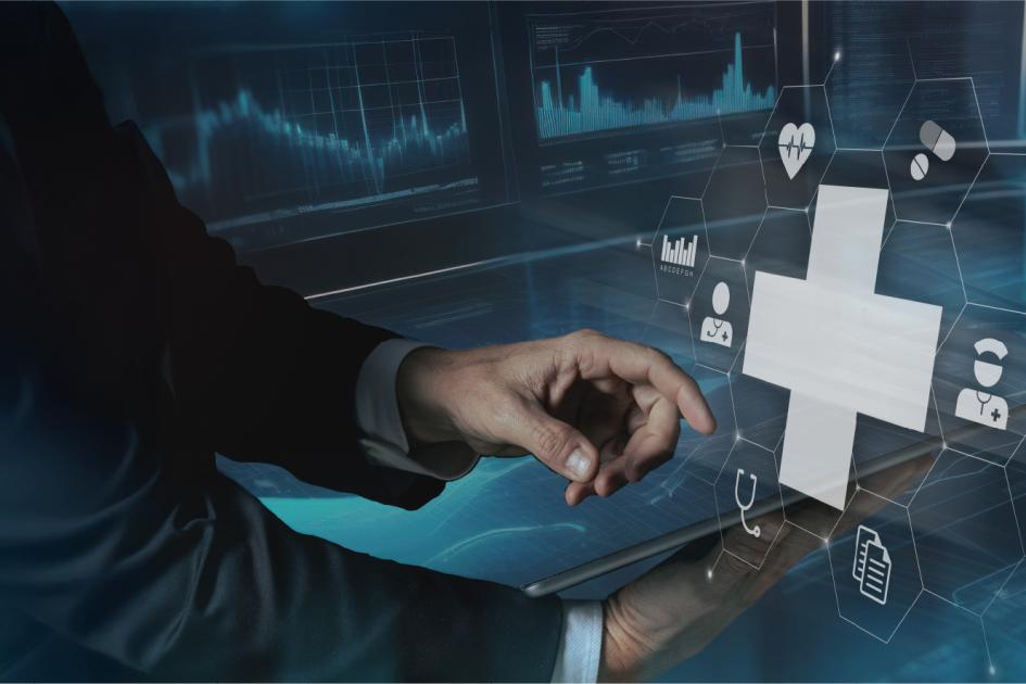 ikony związane z cyfrowym zdrowiem