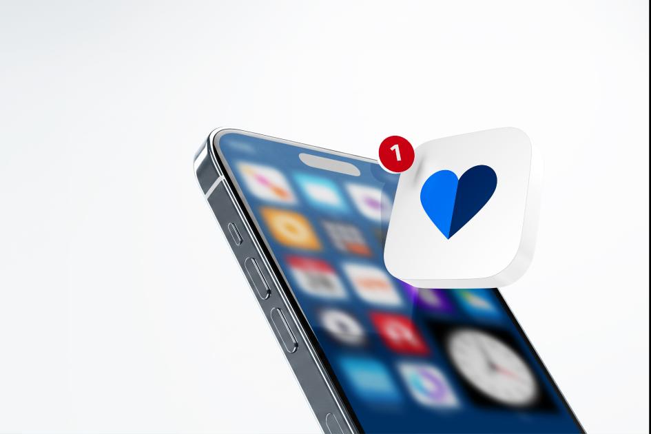 ekran smartfona i logo serduszko mojeIKP