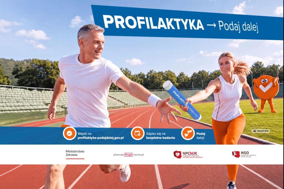 mężczyzna i kobieta biegną w wyścigu po zdrowie